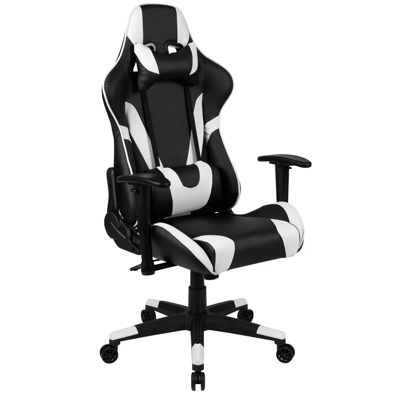 BlackArc Gaming Desk & Chair Set - Cup Holder, Headphone Hook, and Monitor Stand