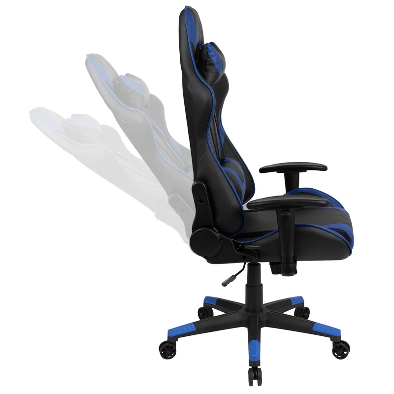BlackArc Gaming Desk & Chair Set - Cup Holder, Headphone Hook, and Monitor Stand