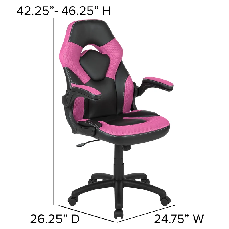 BlackArc Gaming Desk and Racing Chair Set with Headphone Hook, and Monitor Stand