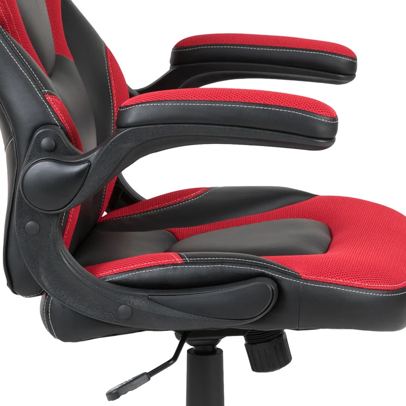 BlackArc Gaming Desk and Racing Chair Set with Headphone Hook, and Monitor Stand