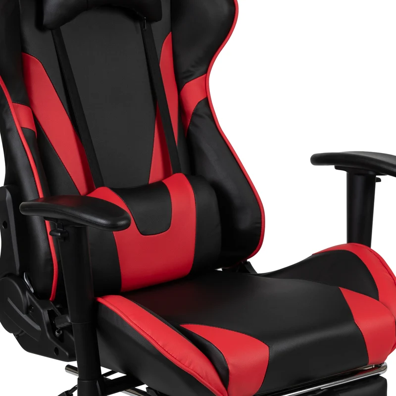 BlackArc Gaming Desk & Chair Set - Cup Holder, Headphone Hook, and Monitor Stand