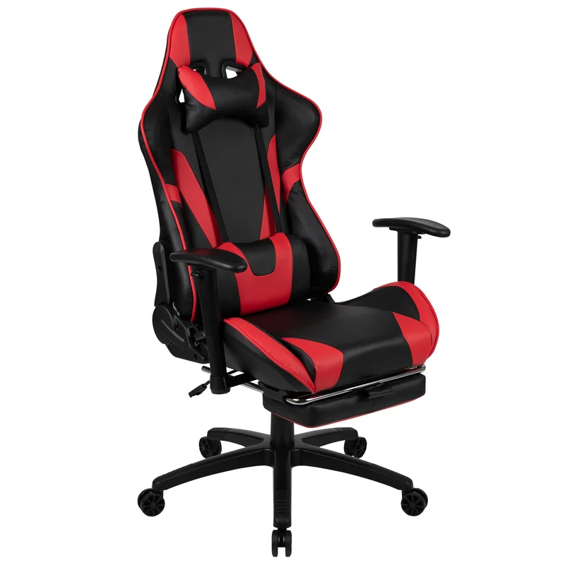 BlackArc Gaming Desk & Chair Set - Cup Holder, Headphone Hook, and Monitor Stand
