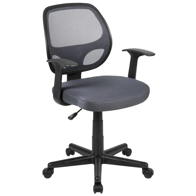 Mid-Back Mesh Swivel Ergonomic Task Office Chair - Arms, BIFMA Certified