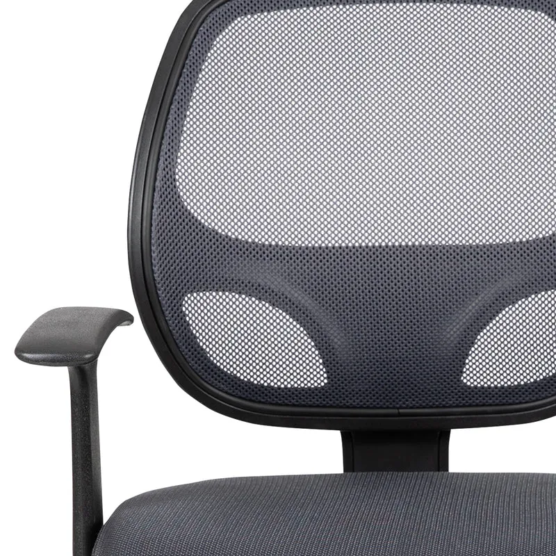 Mid-Back Mesh Swivel Ergonomic Task Office Chair - Arms, BIFMA Certified