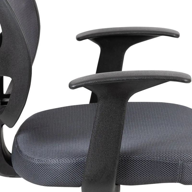 Mid-Back Mesh Swivel Ergonomic Task Office Chair - Arms, BIFMA Certified