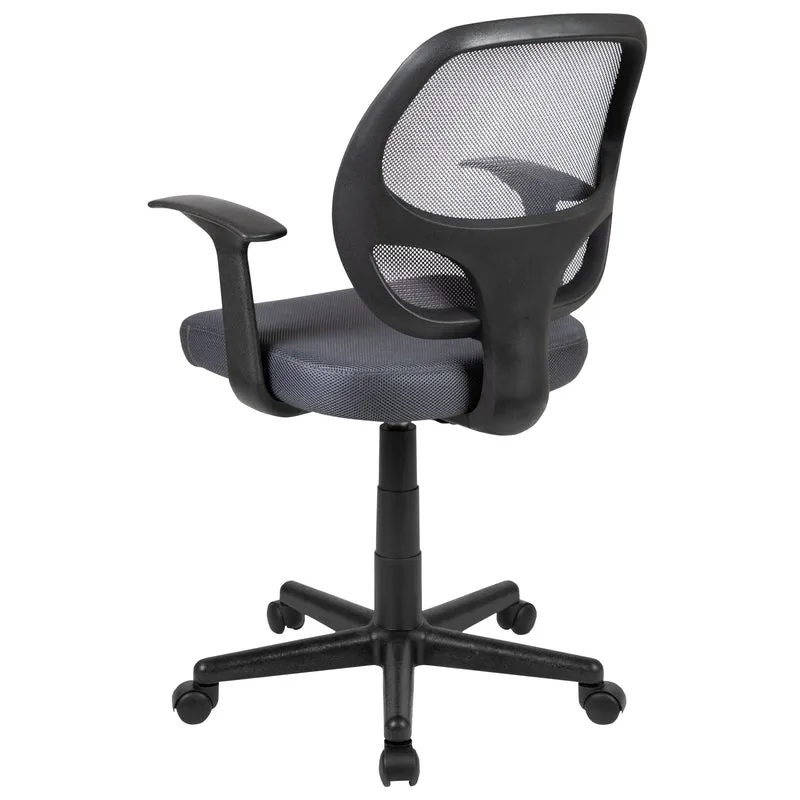 Mid-Back Mesh Swivel Ergonomic Task Office Chair - Arms, BIFMA Certified