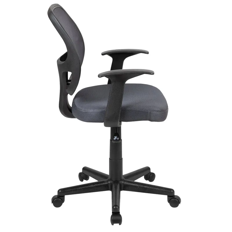 Mid-Back Mesh Swivel Ergonomic Task Office Chair - Arms, BIFMA Certified