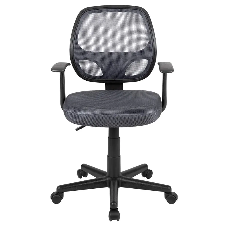 Mid-Back Mesh Swivel Ergonomic Task Office Chair - Arms, BIFMA Certified