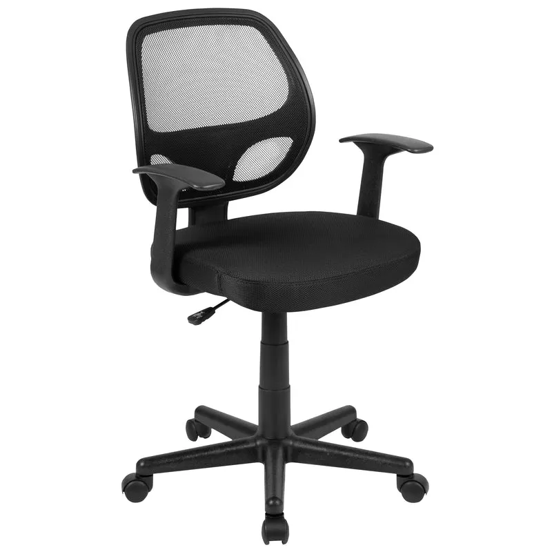 Mid-Back Mesh Swivel Ergonomic Task Office Chair - Arms, BIFMA Certified