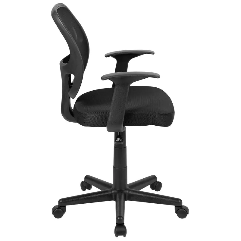 Mid-Back Mesh Swivel Ergonomic Task Office Chair - Arms, BIFMA Certified