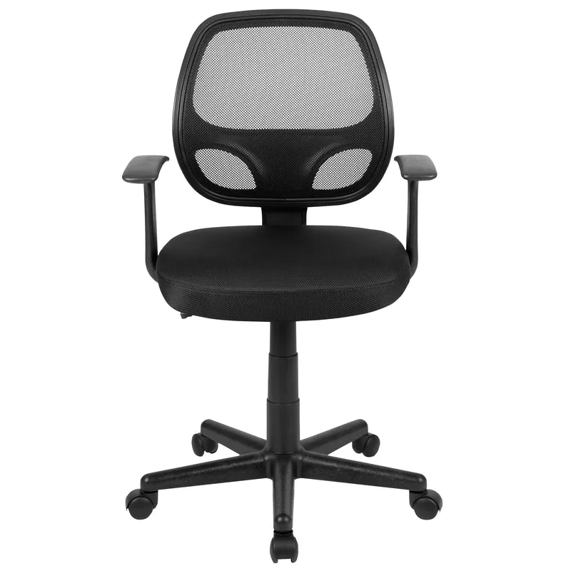 Mid-Back Mesh Swivel Ergonomic Task Office Chair - Arms, BIFMA Certified