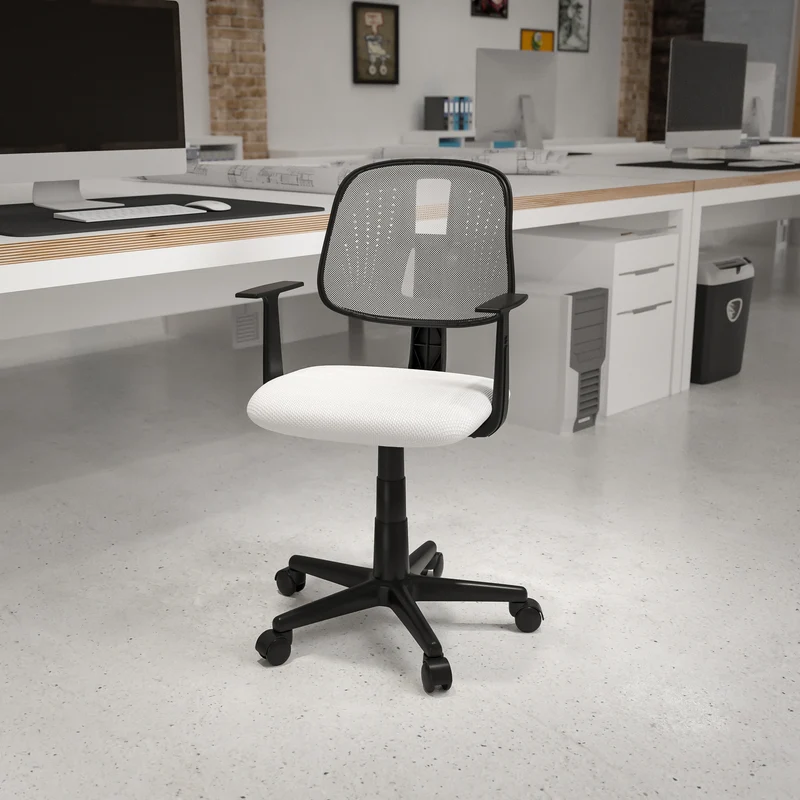 Pivot Back Mesh Swivel Task Office Chair with Arms, BIFMA Certified