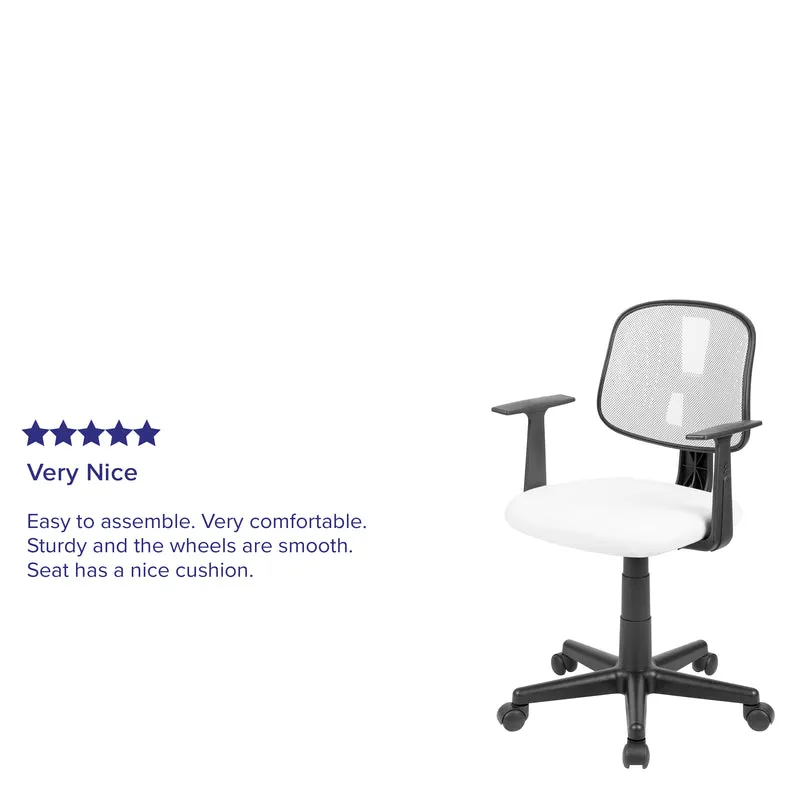 Pivot Back Mesh Swivel Task Office Chair with Arms, BIFMA Certified