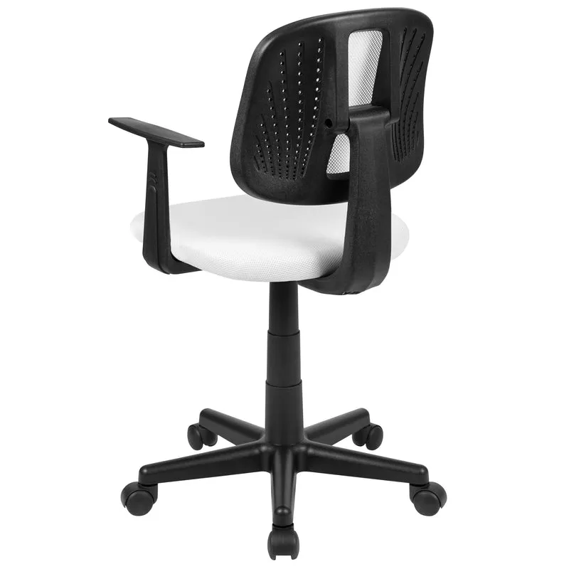 Pivot Back Mesh Swivel Task Office Chair with Arms, BIFMA Certified