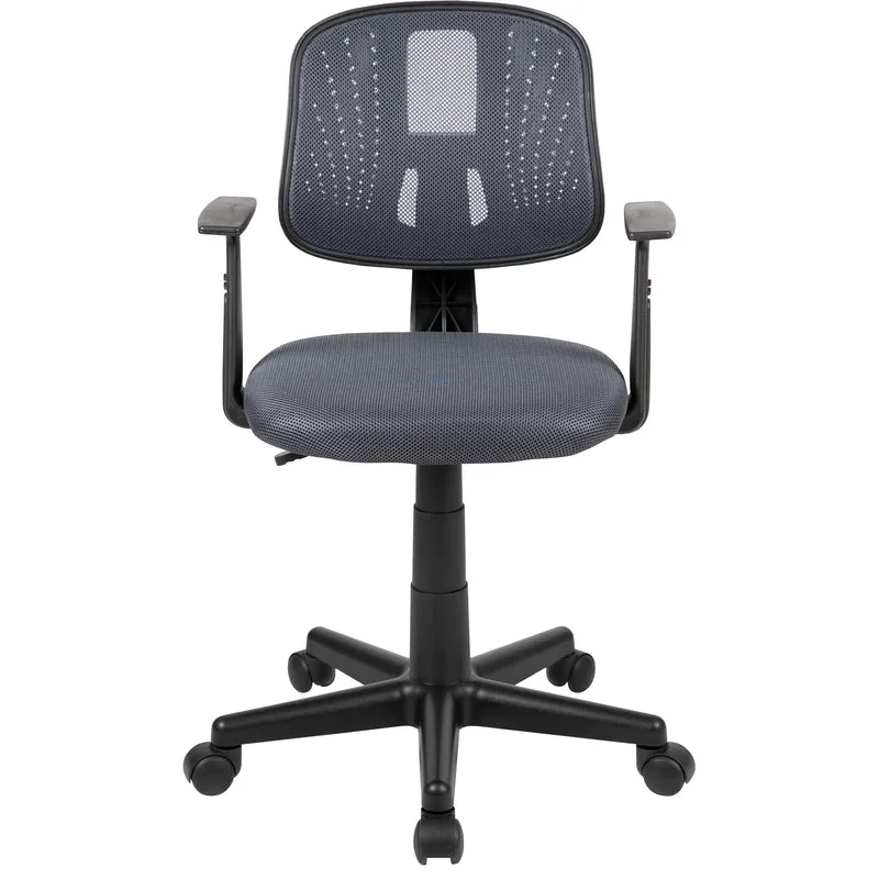 Pivot Back Mesh Swivel Task Office Chair with Arms, BIFMA Certified