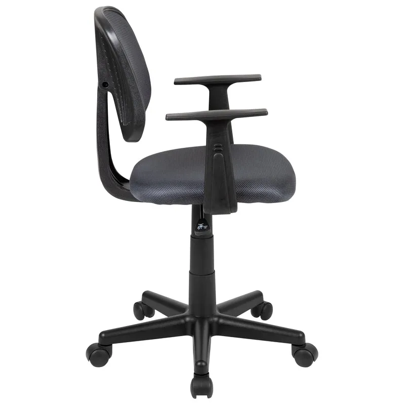 Pivot Back Mesh Swivel Task Office Chair with Arms, BIFMA Certified