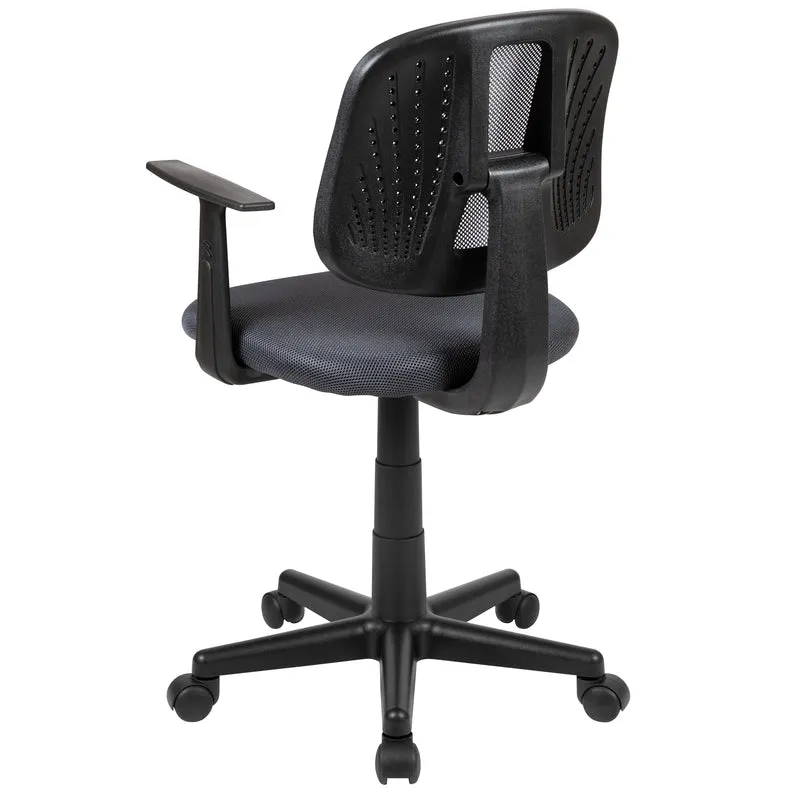 Pivot Back Mesh Swivel Task Office Chair with Arms, BIFMA Certified