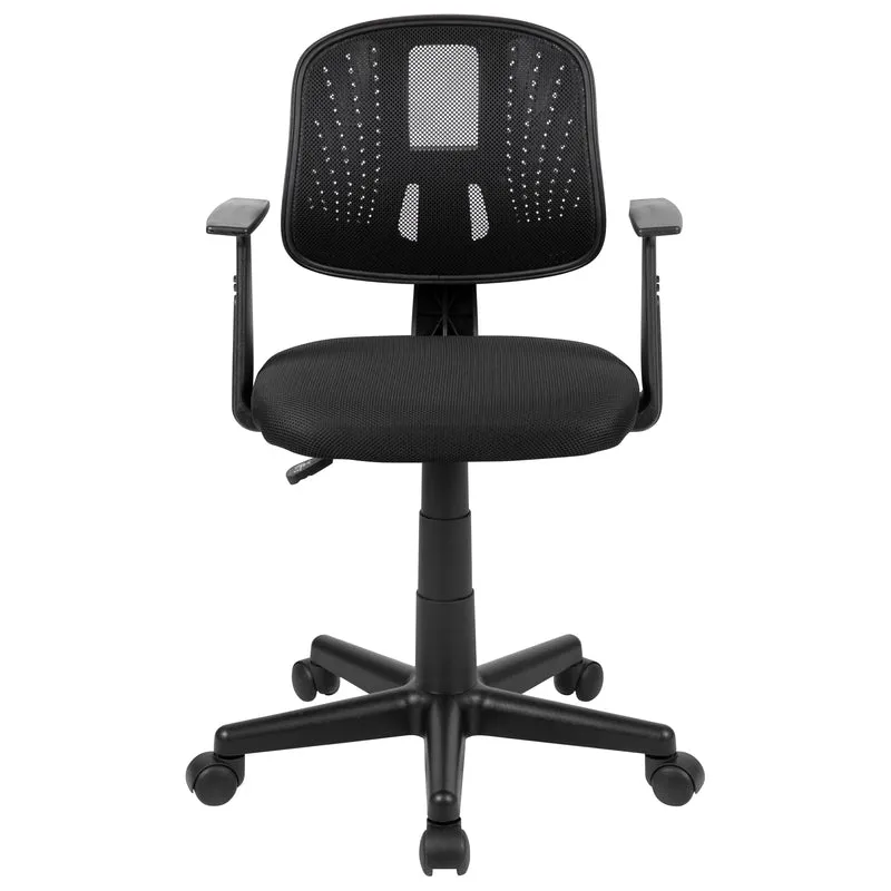 Pivot Back Mesh Swivel Task Office Chair with Arms, BIFMA Certified
