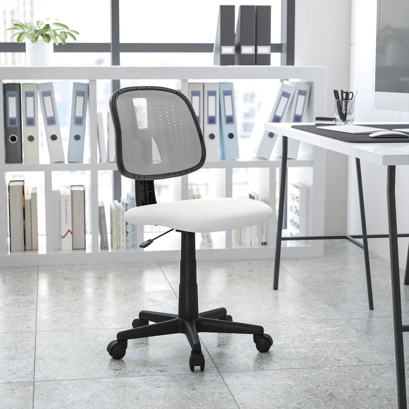 Mid-Back Mesh Swivel Task Office Chair with Pivot Back, BIFMA Certified