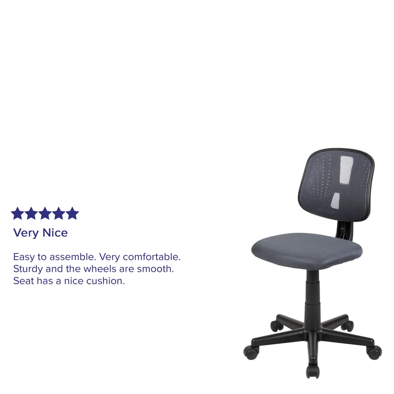 Mid-Back Mesh Swivel Task Office Chair with Pivot Back, BIFMA Certified
