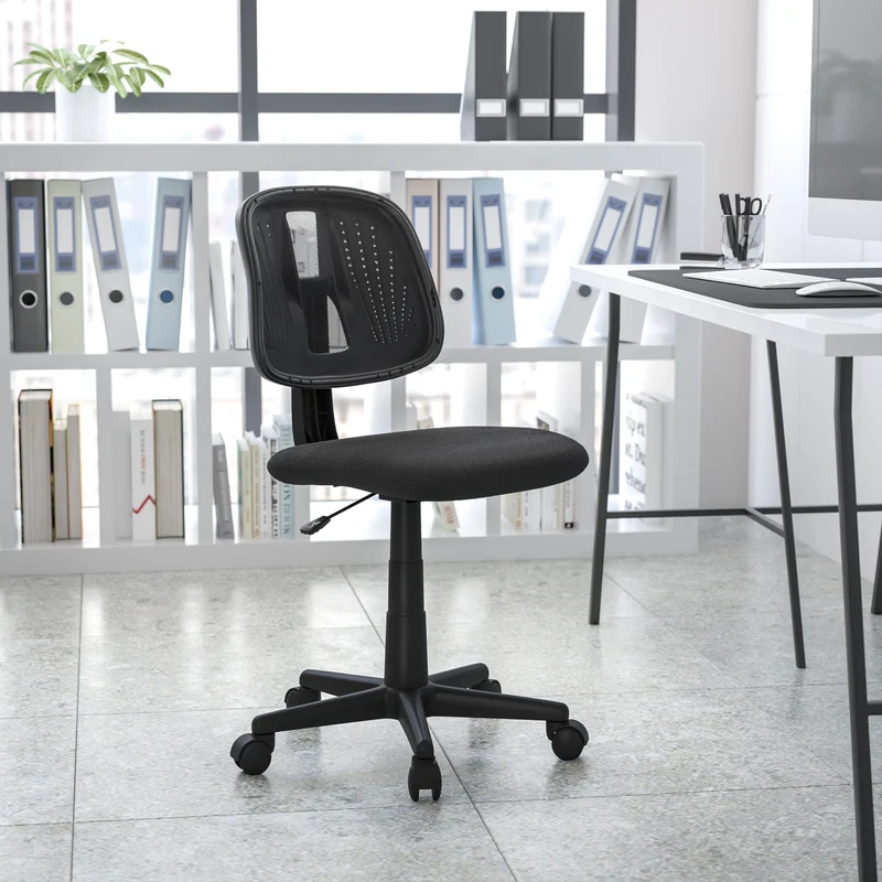 Mid-Back Mesh Swivel Task Office Chair with Pivot Back, BIFMA Certified