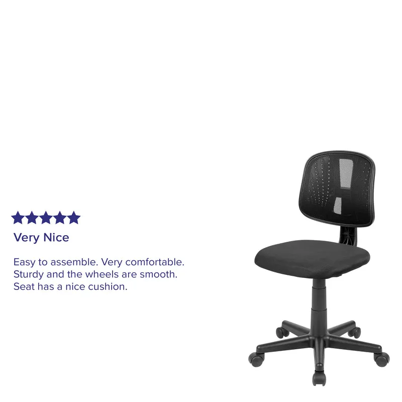 Mid-Back Mesh Swivel Task Office Chair with Pivot Back, BIFMA Certified