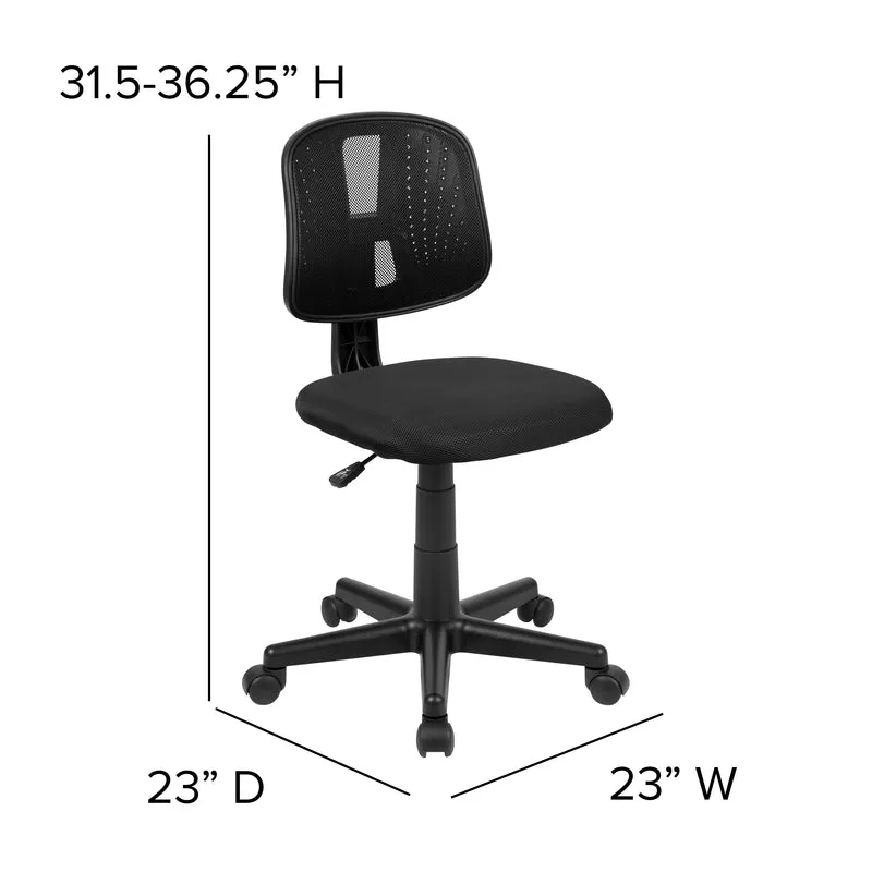 Mid-Back Mesh Swivel Task Office Chair with Pivot Back, BIFMA Certified