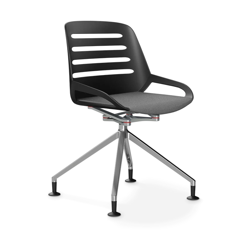 Aeris Numo Comfort Fußkreuz Gleiter Sitzbezug hellgrau meliert