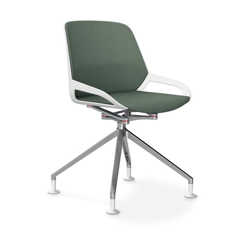 Aeris Numo Comfort Fußkreuz Gleiter Sitzbezug blassgrün meliert