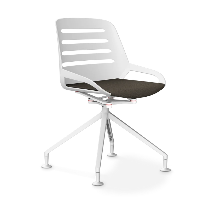 Aeris Numo Comfort Fußkreuz Gleiter Sitzbezug braun meliert