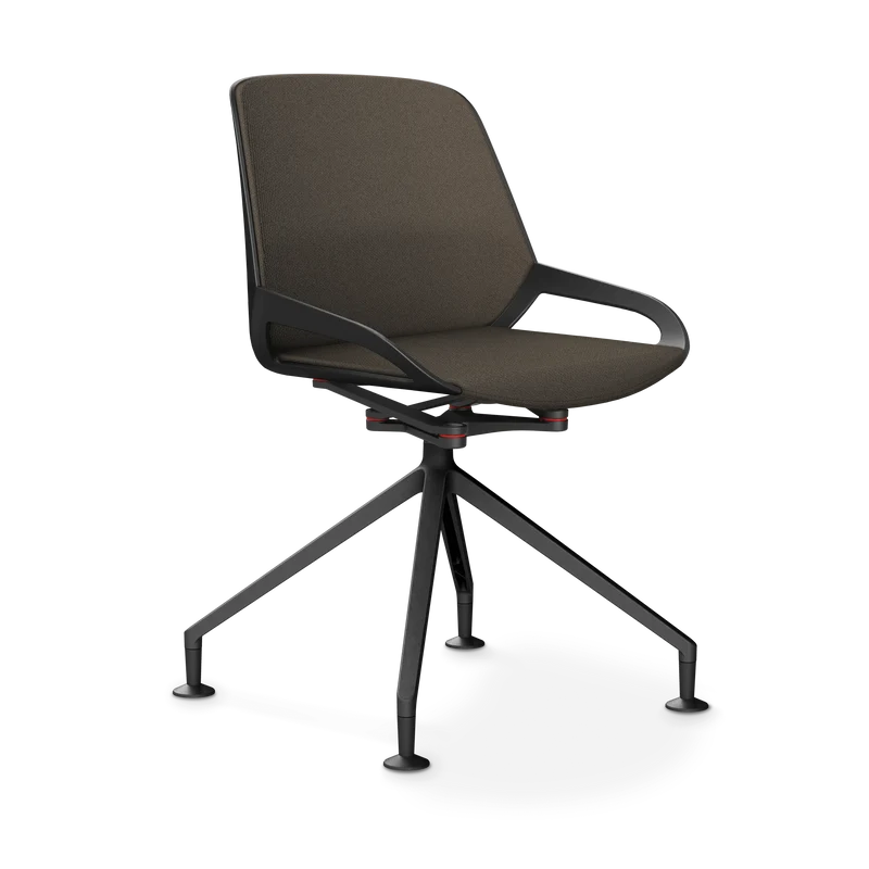 Aeris Numo Comfort Fußkreuz Gleiter Sitzbezug braun meliert