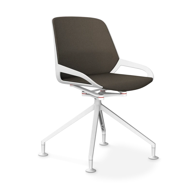 Aeris Numo Comfort Fußkreuz Gleiter Sitzbezug braun meliert