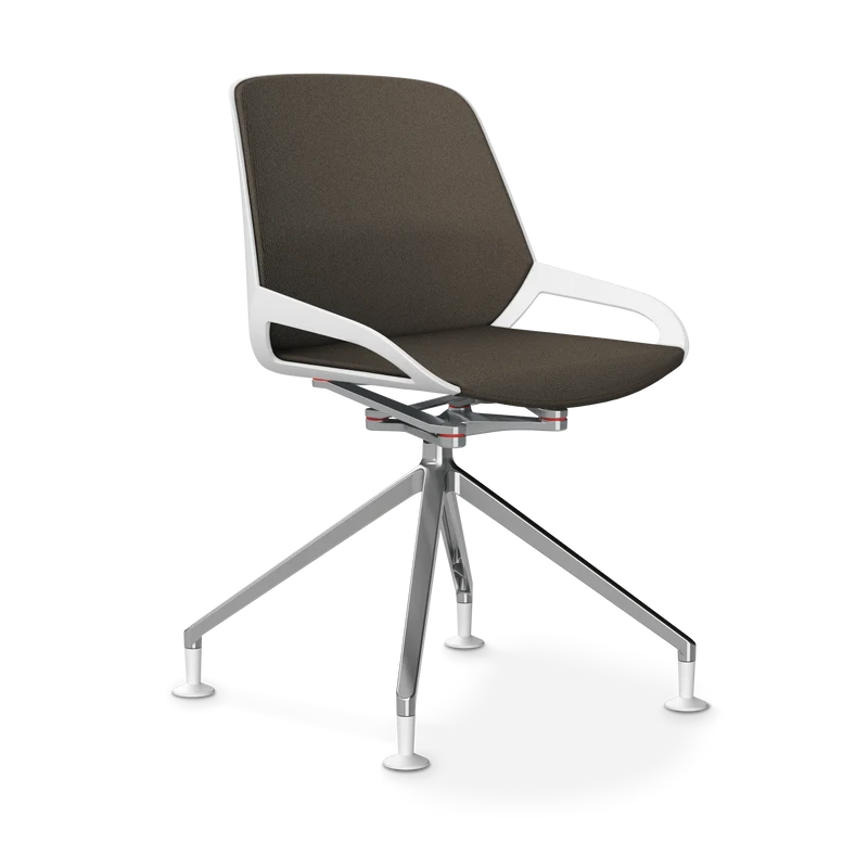 Aeris Numo Comfort Fußkreuz Gleiter Sitzbezug braun meliert