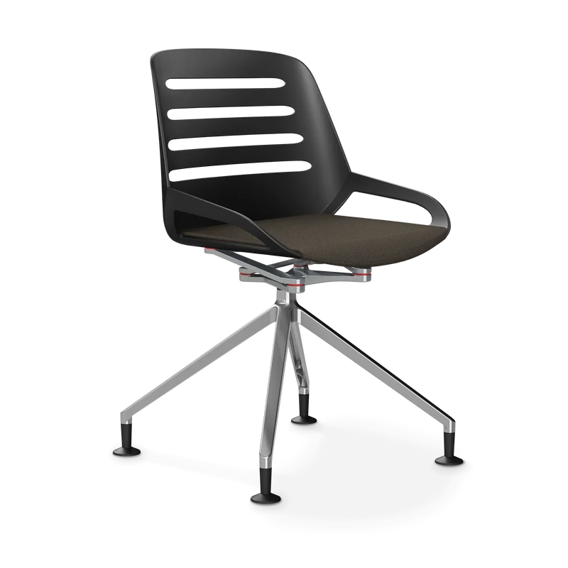 Aeris Numo Comfort Fußkreuz Gleiter Sitzbezug braun meliert