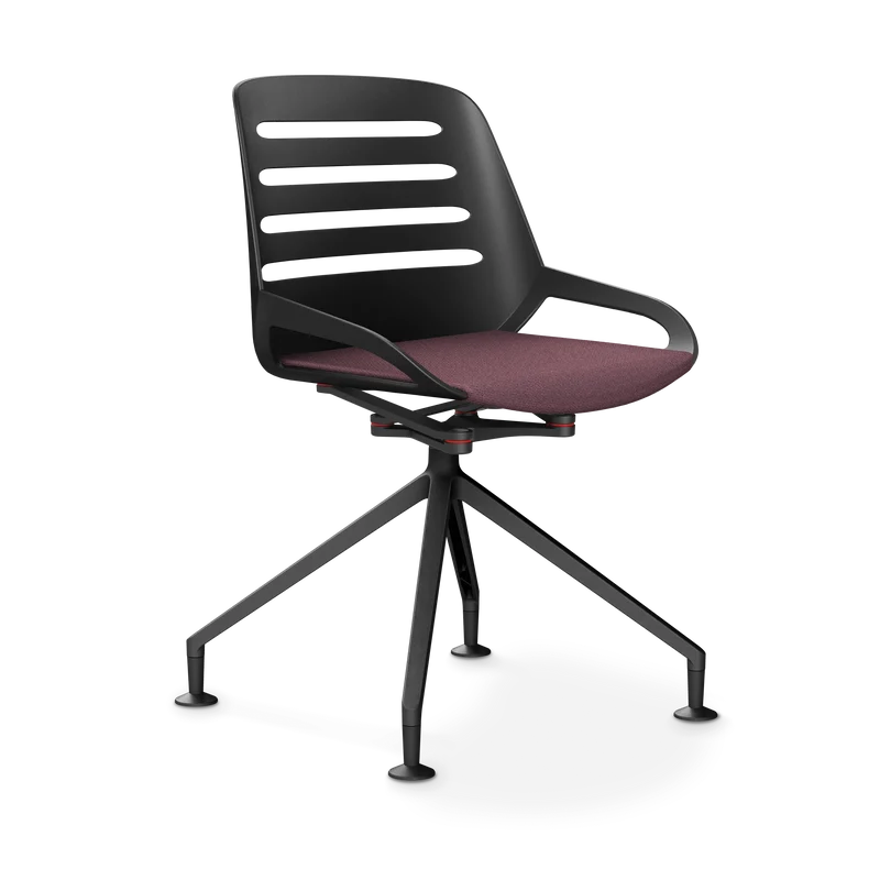 Aeris Numo Comfort Fußkreuz Gleiter Sitzbezug hellviolett meliert