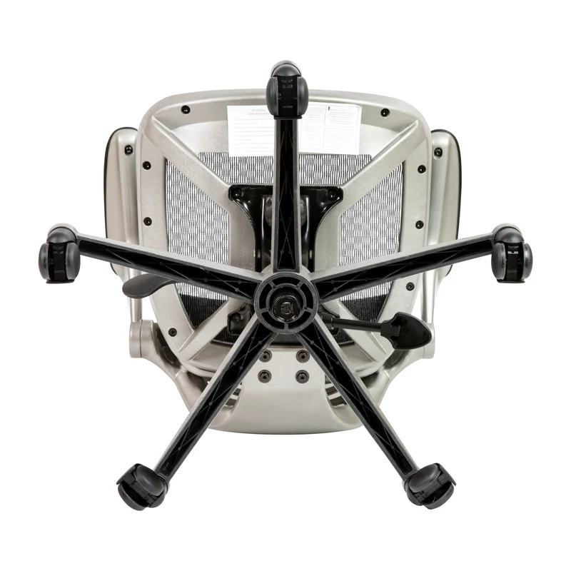 Mid-Back Transparent Mesh Executive Swivel Office Chair with Flip-Up Arms