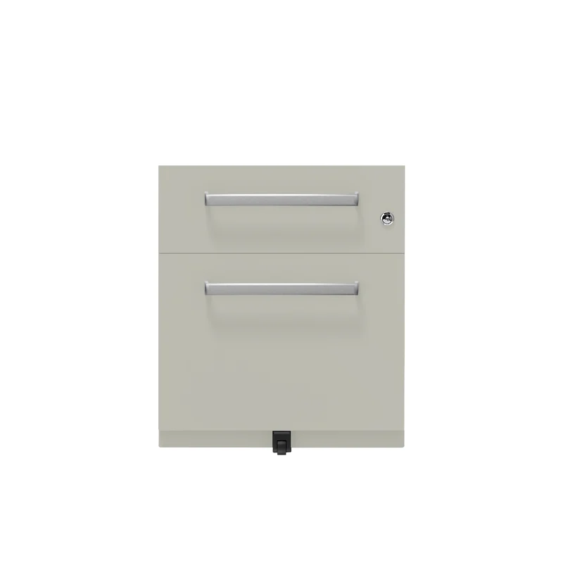 Rollcontainer Note™ | 2 Schubladen , Tiefe 565 mm, Designgriff