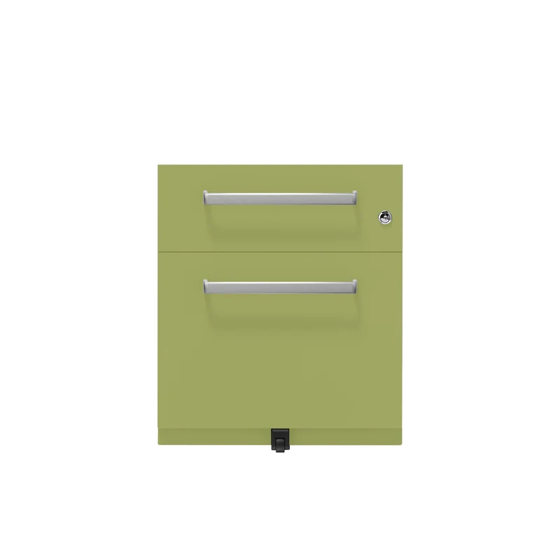 Rollcontainer Note™ | 2 Schubladen , Tiefe 565 mm, Designgriff