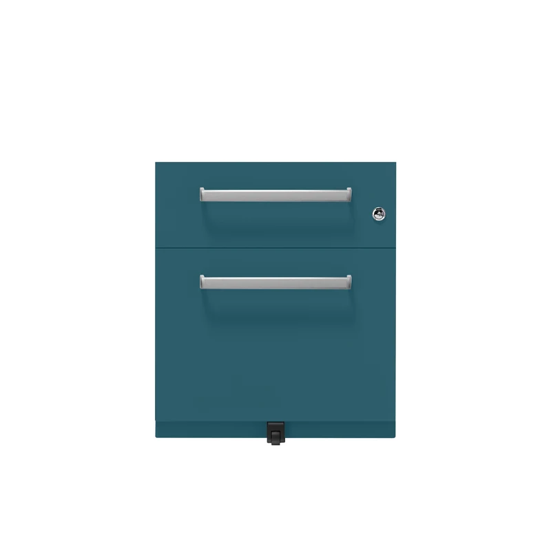 Rollcontainer Note™ | 2 Schubladen , Tiefe 565 mm, Designgriff