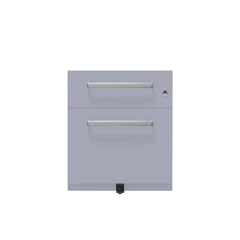 Rollcontainer Note™ | 2 Schubladen , Tiefe 565 mm, Designgriff