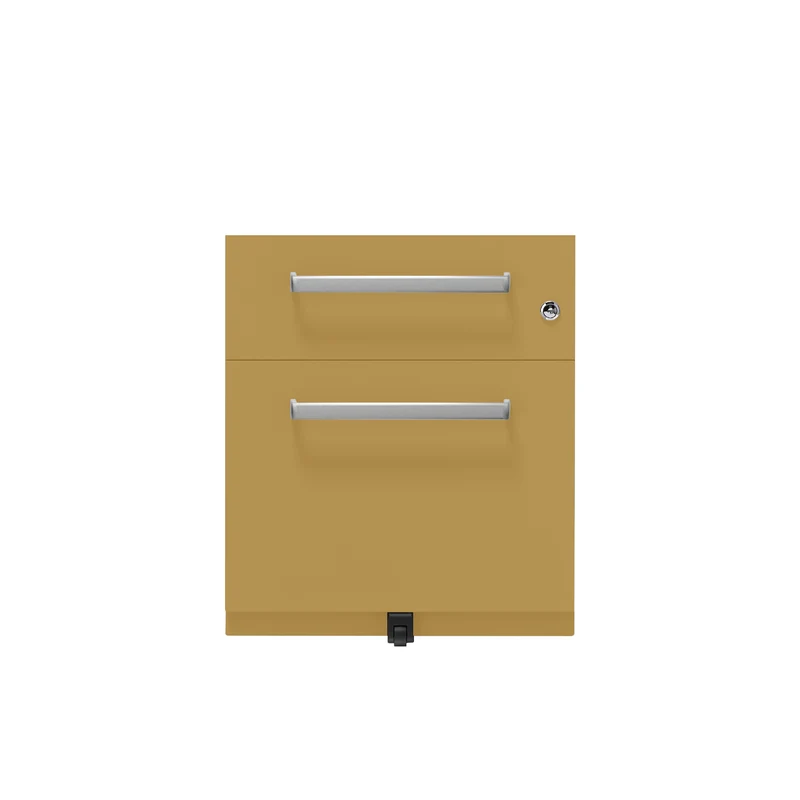 Rollcontainer Note™ | 2 Schubladen , Tiefe 565 mm, Designgriff