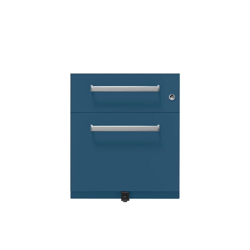 Rollcontainer Note™ | 2 Schubladen , Tiefe 565 mm, Designgriff