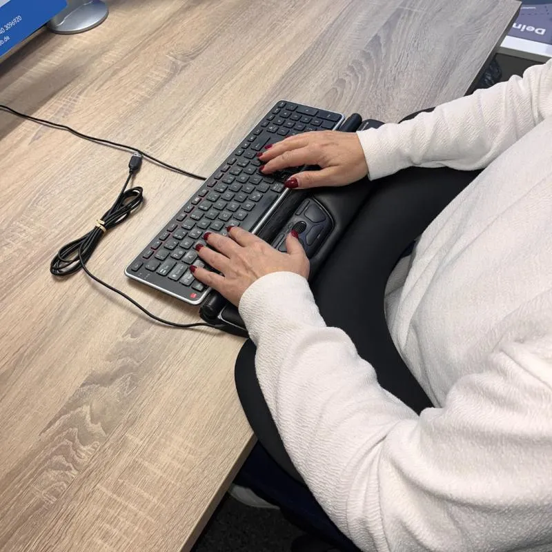 3er Set RollerMouse black + Tastatur Balance + Tischlehne
