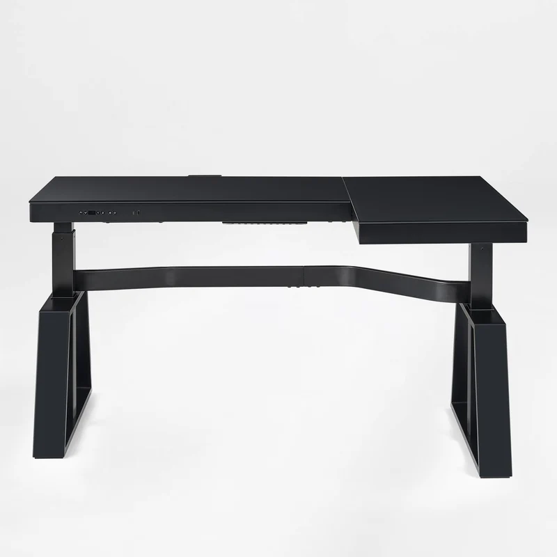 GTG-L60 Pro, L shaped Glass Gaming Standing Desk (60"x23")