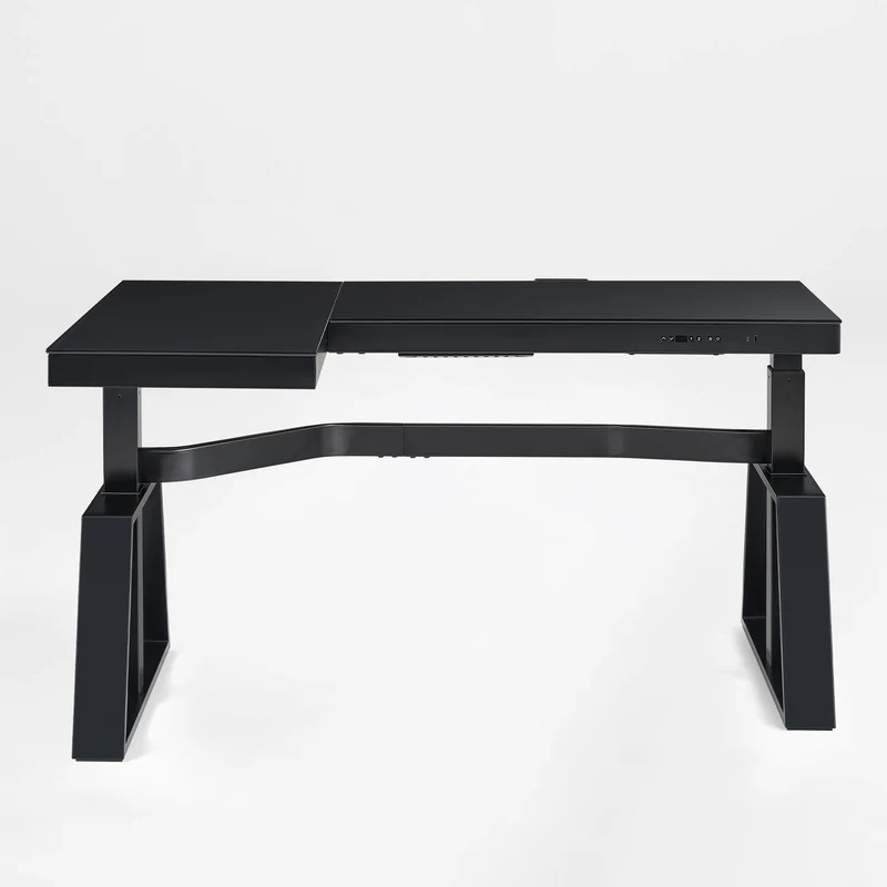 GTG-L60 Pro, L shaped Glass Gaming Standing Desk (60"x23")