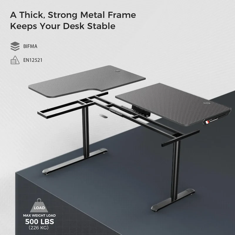 L Shaped Gaming Desk (60"x24")