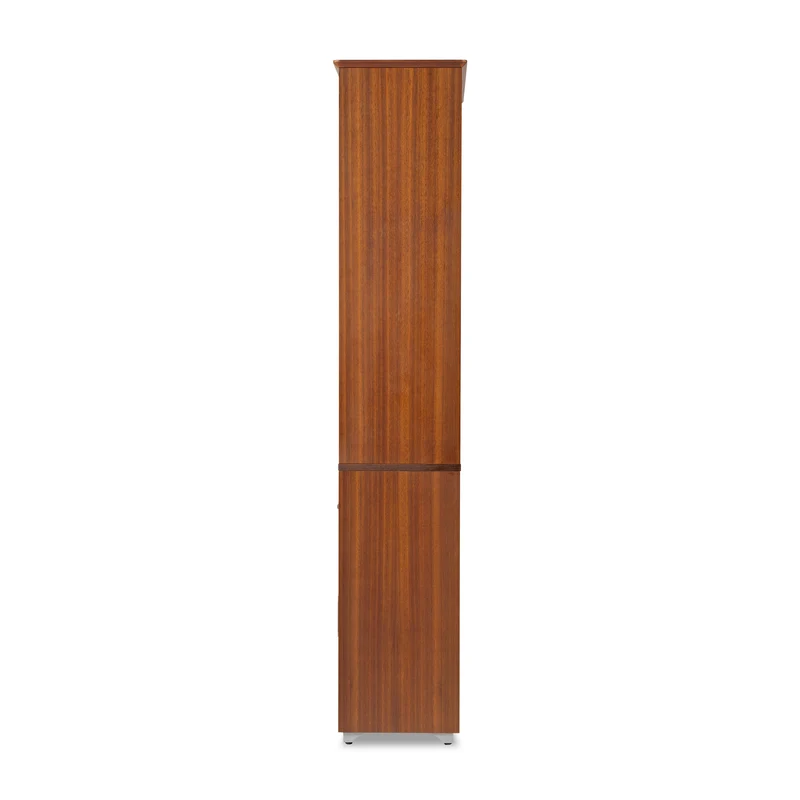 72'' Storage Bookcase with Doors and Shelves, Walnut