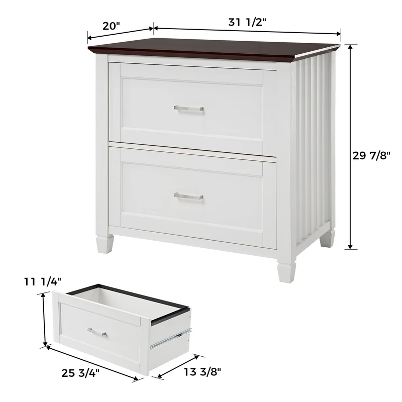 Ark ES, 29" File Storage Cabinet, White
