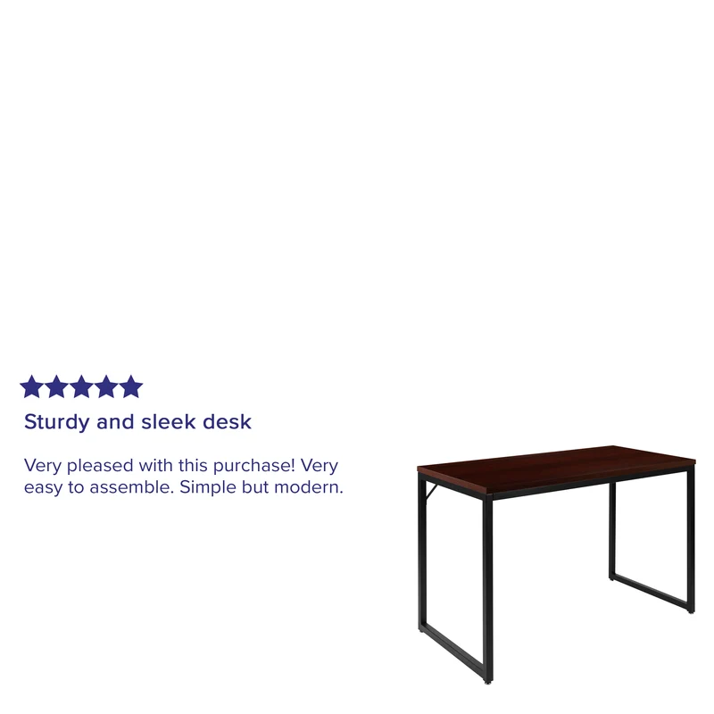 Industrial Modern Desk-47"L Commercial Grade Home Office Desk