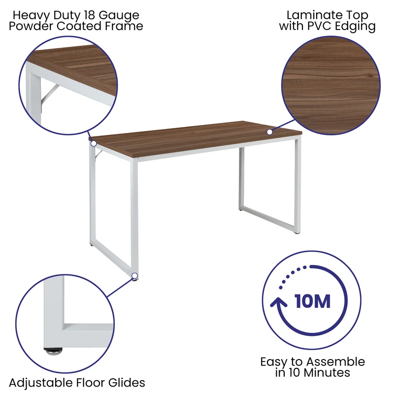 Industrial Modern Desk-47"L Commercial Grade Home Office Desk